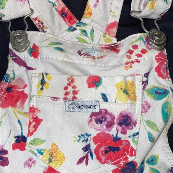 Floral Print Overalls - Picture 3 of 4
